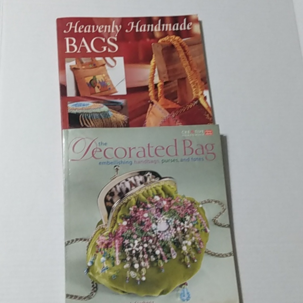 Handmade Bags Purses Craft Books Lot Of Two Patterns Instructions